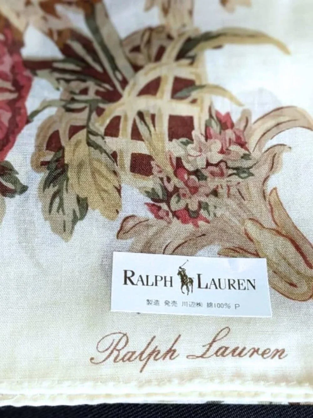 NEW Ralph Lauren floral small scarf neckerchief NWT